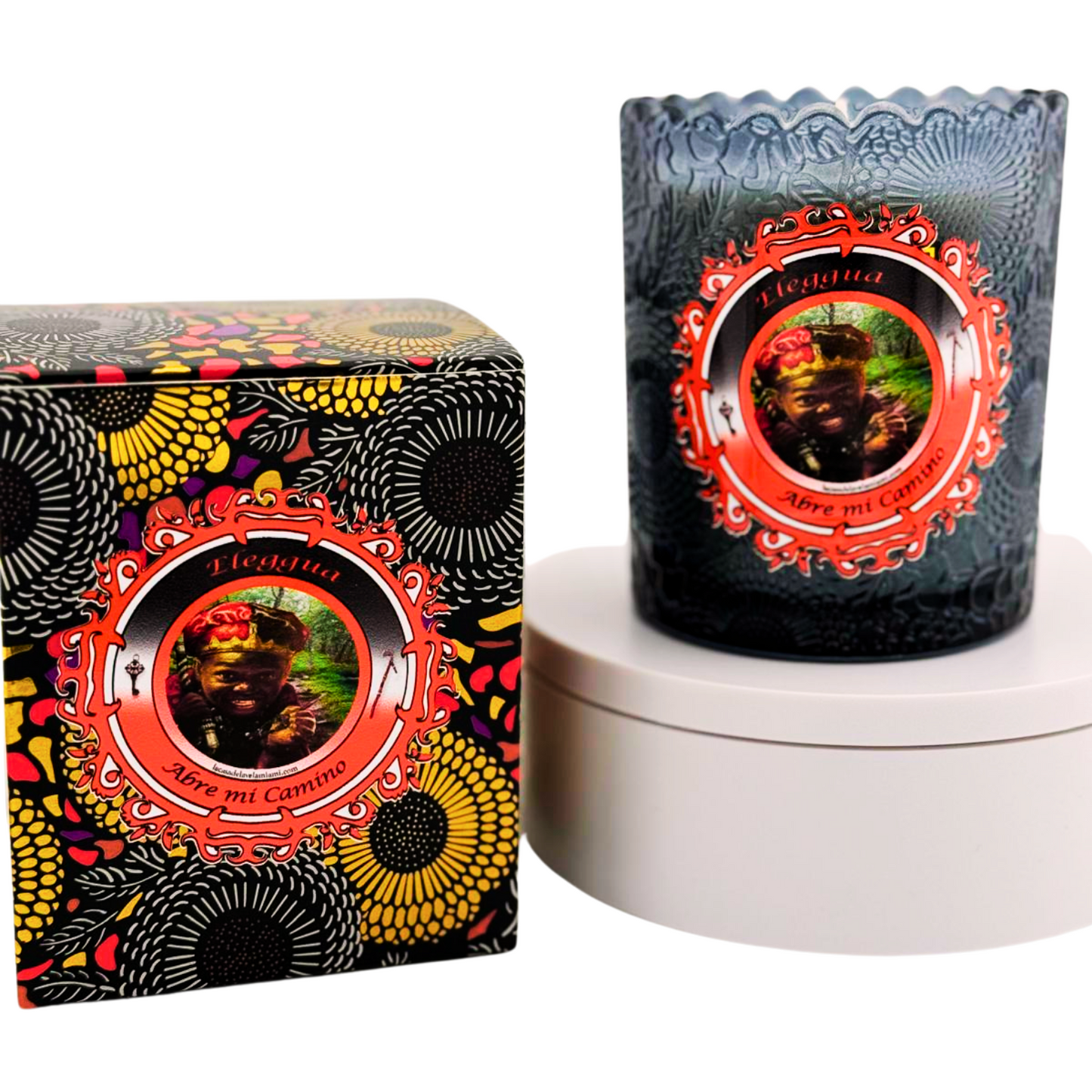 Vela de Eleguá – El Dueño de los Caminos | Protección y Apertura Espiritual Eleguá Candle – Master of the Roads | Spiritual Protection & Path Opening