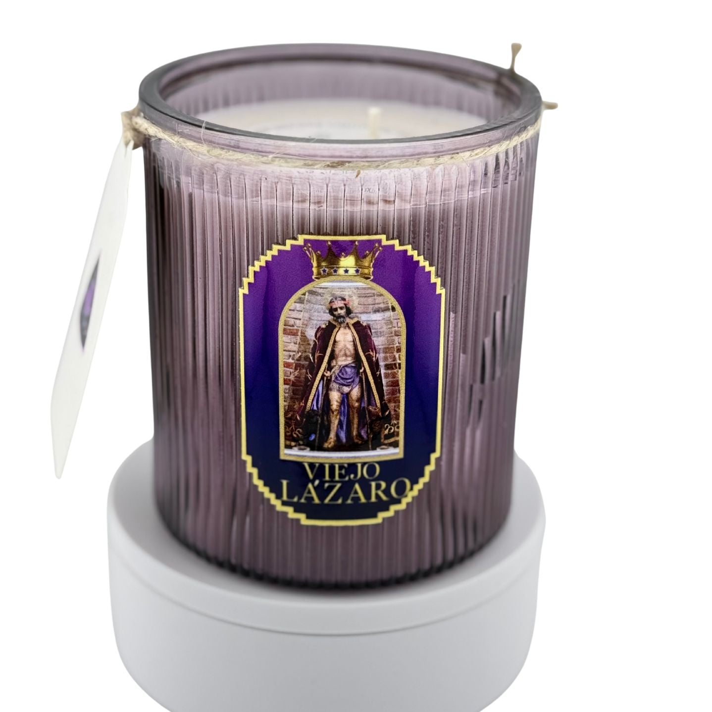 Vela de San Lázaro – Sanación, Fe y Protección Divina - San Lázaro Candle – Healing, Faith & Divine Protection