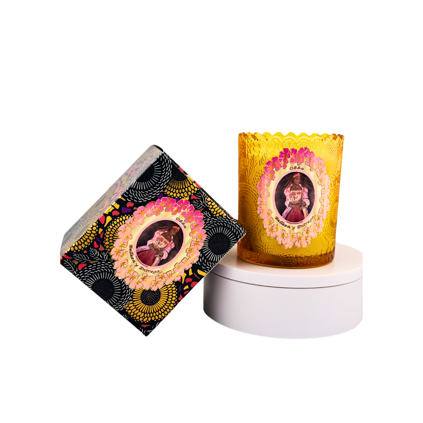 Vela de Oba – Amor Fuerte, Lealtad y Poder Femenino - Oba Candle – Fierce Love, Loyalty & Feminine Power