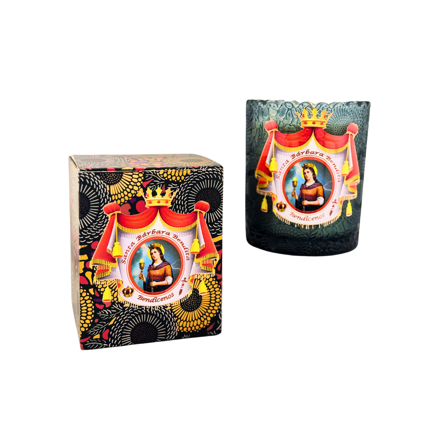 Vela de Santa Bárbara – Fuerza, Protección y Justicia Celestial Santa Barbara Candle – Strength, Protection & Divine Justice