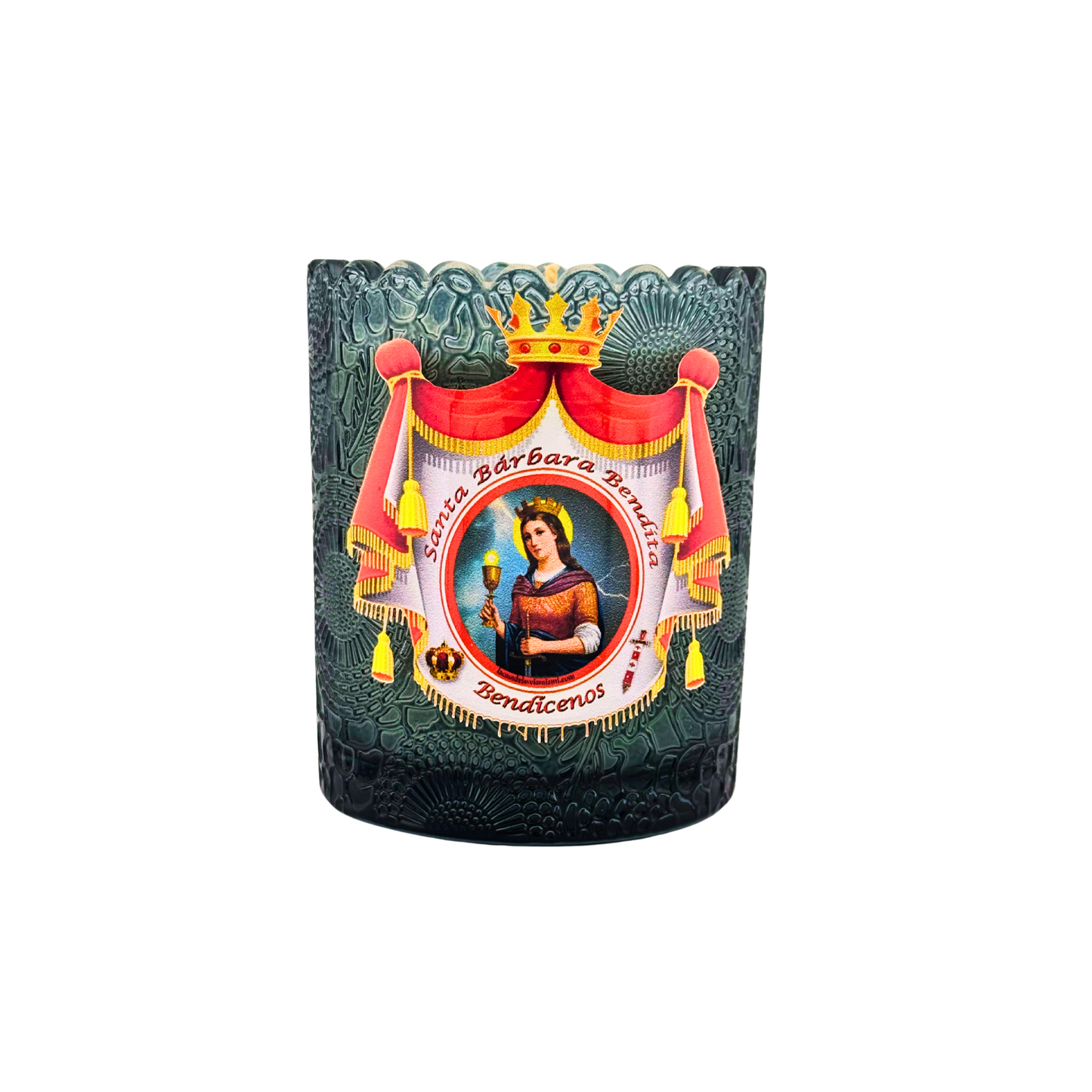 Vela de Santa Bárbara – Fuerza, Protección y Justicia Celestial Santa Barbara Candle – Strength, Protection & Divine Justice