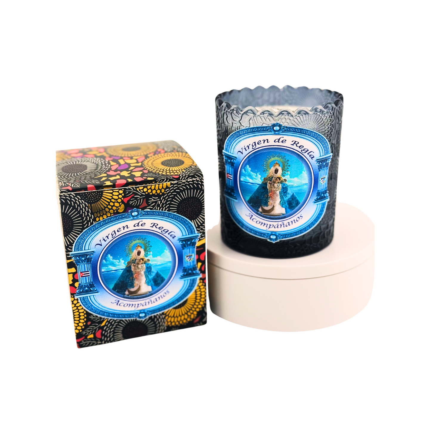 Vela de la Virgen de Regla – Protección, Fe y Calma Espiritual - Virgin of Regla Candle – Protection, Faith & Spiritual Calm