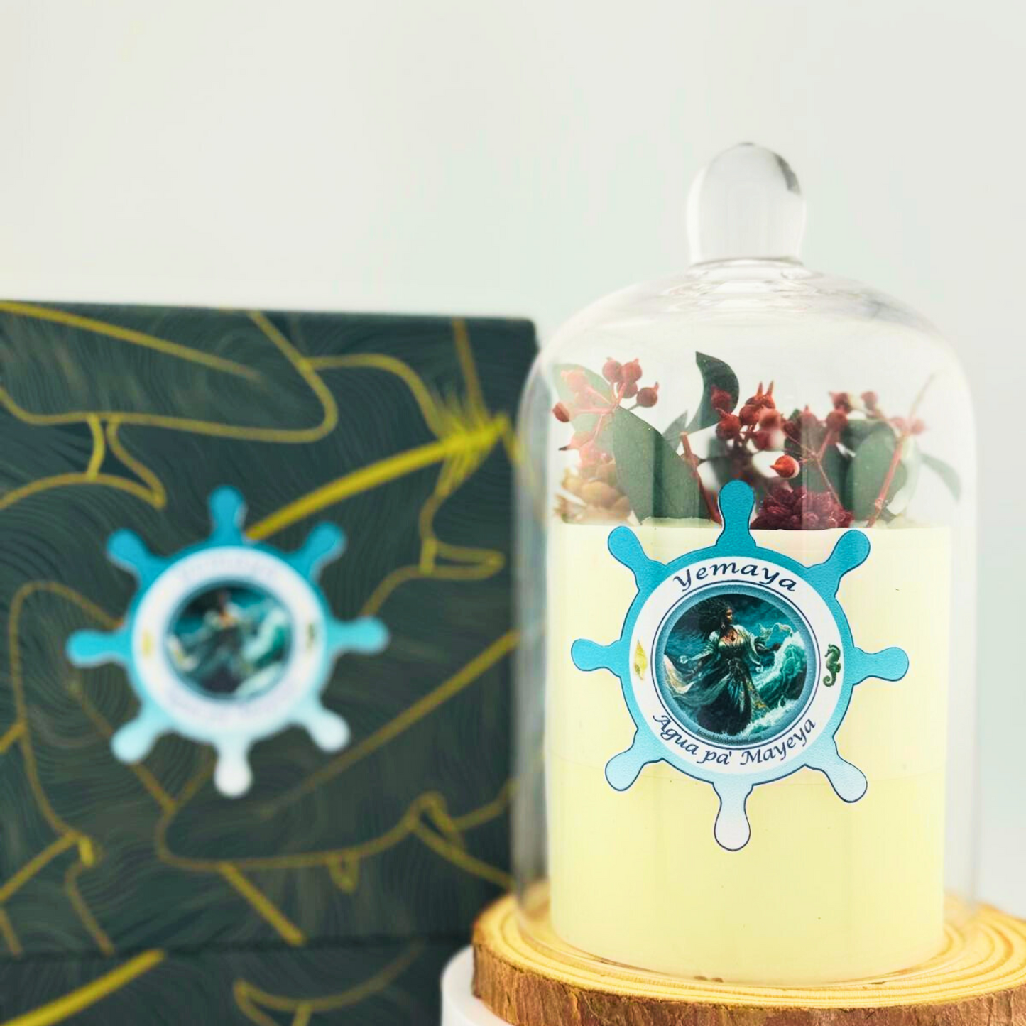 Vela de Yemayá – Amor, Protección y Poder del Mar Yemayá Candle – Love, Protection & Power of the Sea