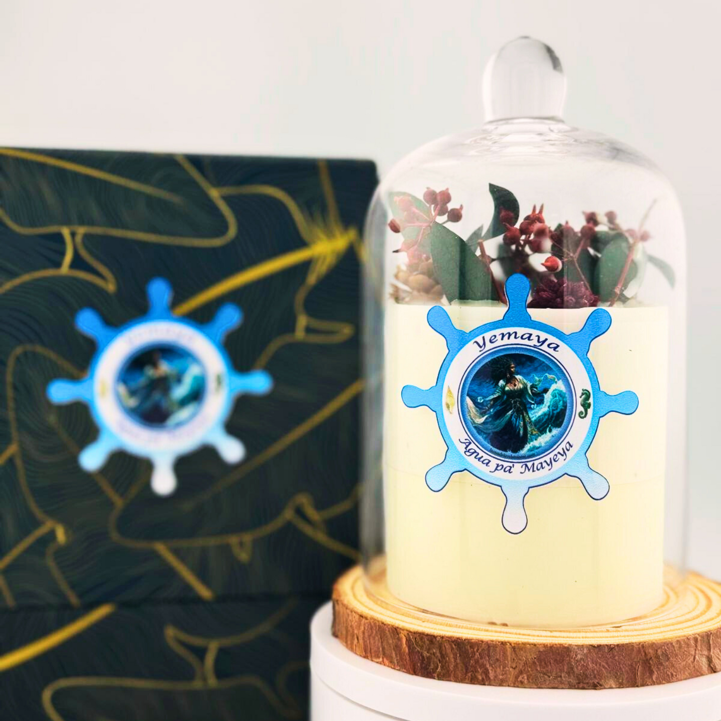 Vela de Yemayá – Amor, Protección y Poder del Mar Yemayá Candle – Love, Protection & Power of the Sea