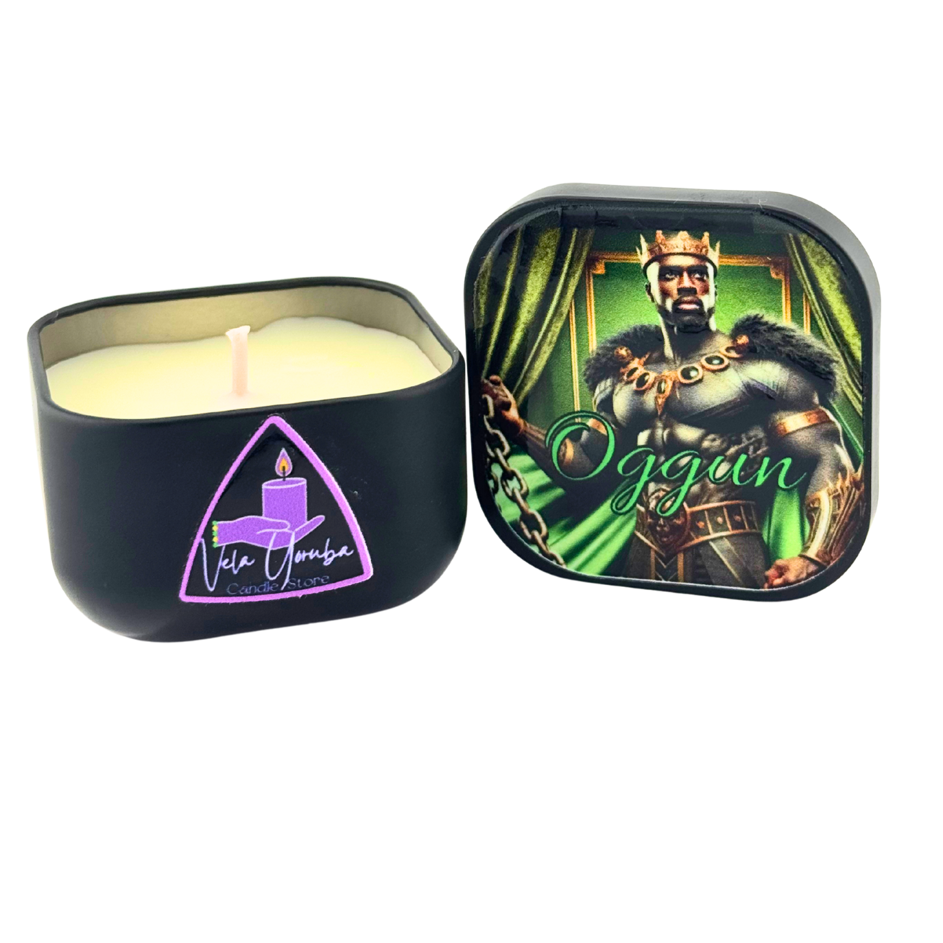 Vela de Ogún – Fuerza, Protección y Avance Espiritual - Ogún Candle – Strength, Protection & Spiritual Progress