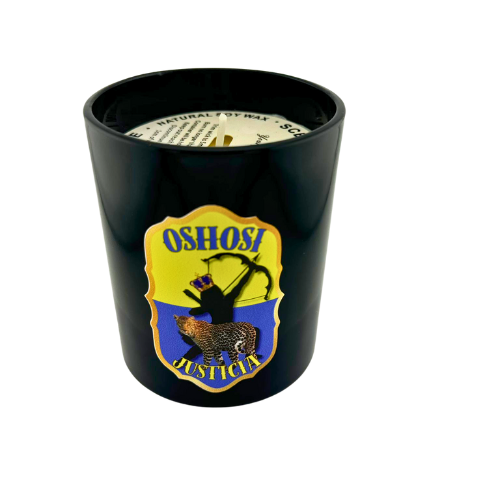 Vela de Oshosi – Precisión, Justicia y Camino Seguro Oshosi Candle – Precision, Justice & a Clear Path