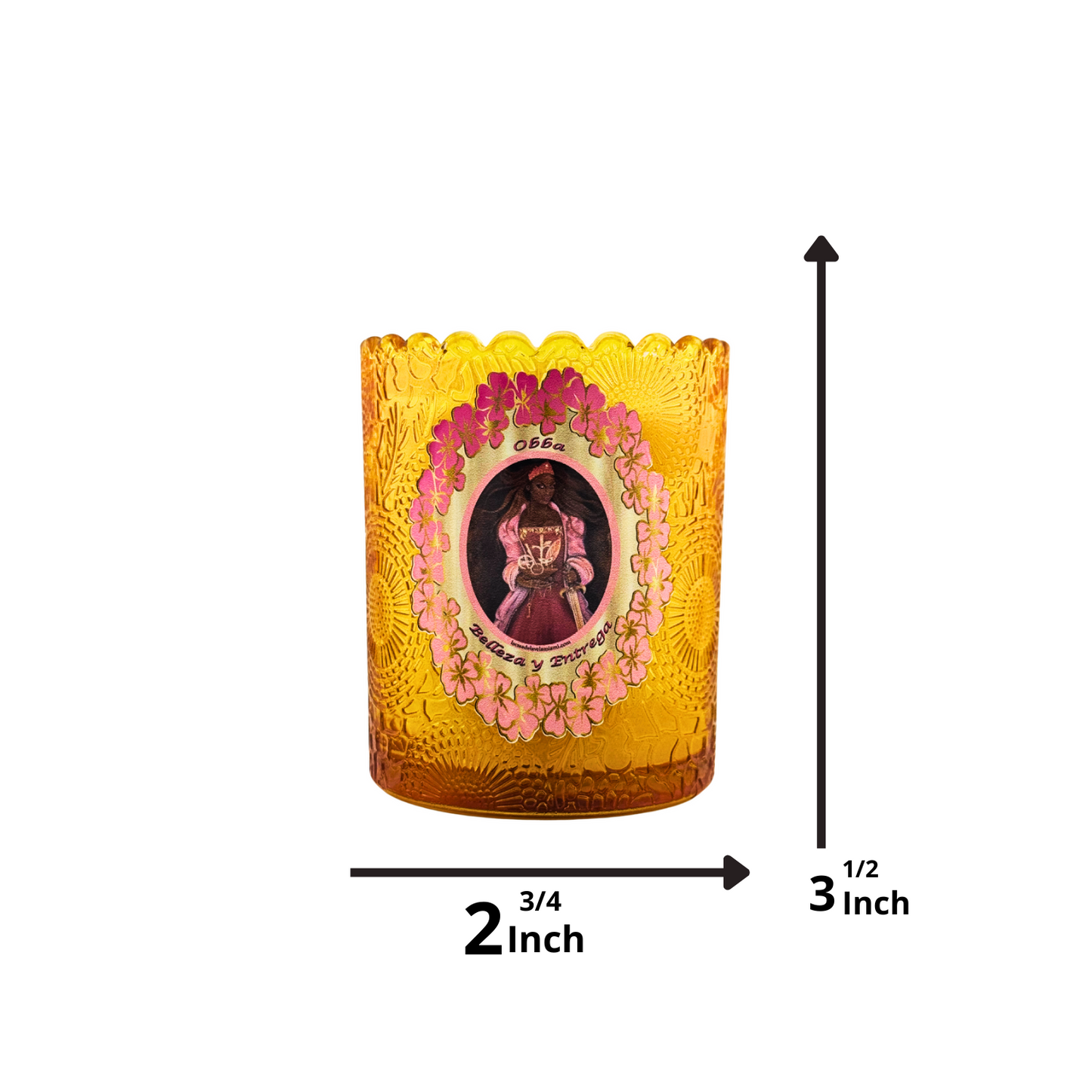 Vela de Oba – Amor Fuerte, Lealtad y Poder Femenino - Oba Candle – Fierce Love, Loyalty & Feminine Power