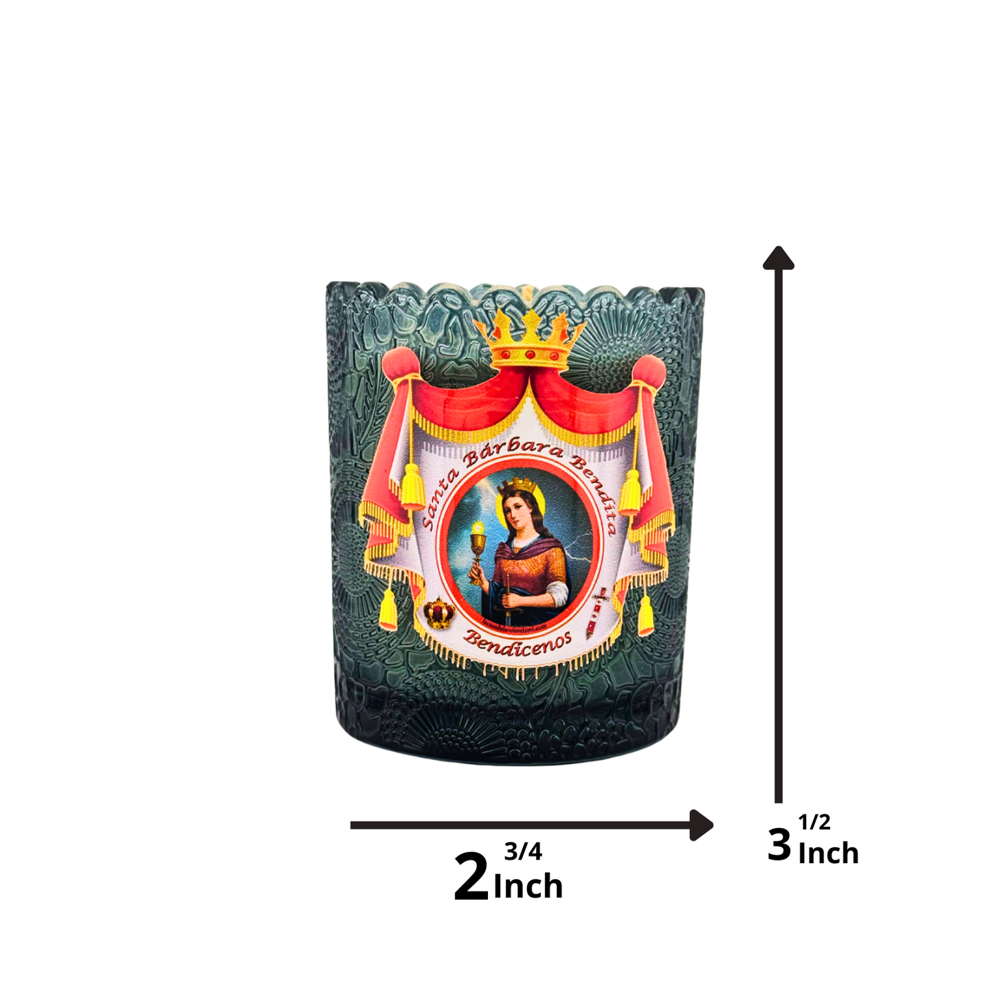Vela de Santa Bárbara – Fuerza, Protección y Justicia Celestial Santa Barbara Candle – Strength, Protection & Divine Justice