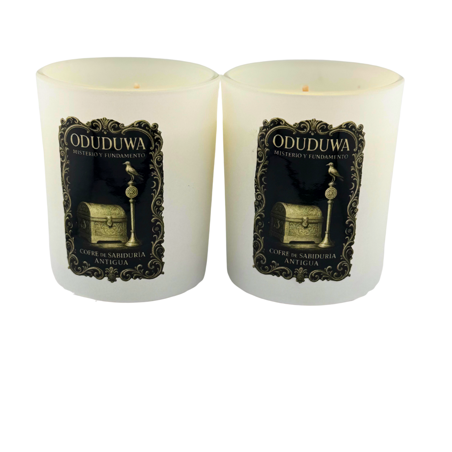 Pareja de Velas de Odduduwa – Set de Regalo, Protección y Poder Ancestral/Odduduwa Candle Pair – Gift Set, Protection & Ancestral Power