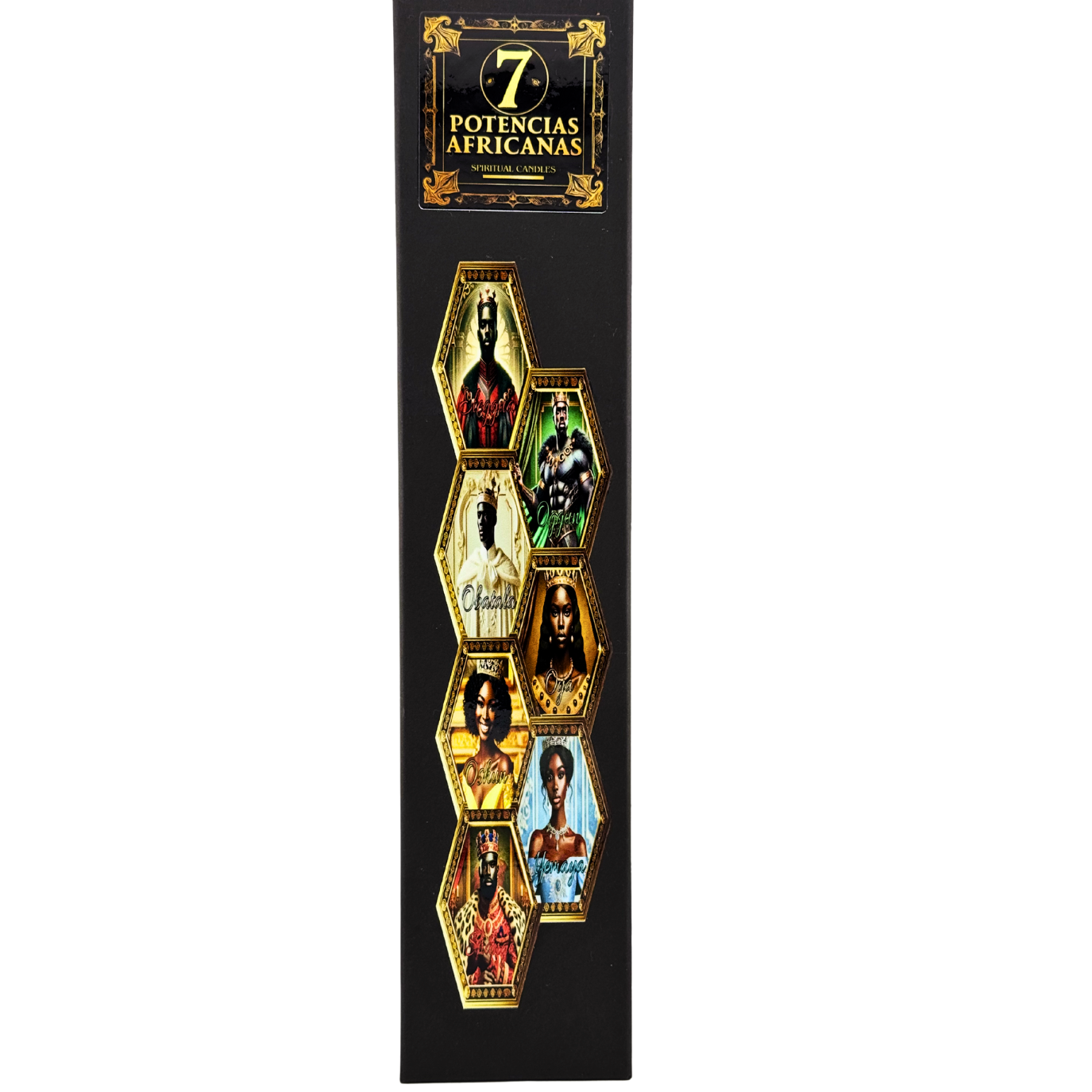 Set de Velas de las Siete Potencias Africanas – Fuerza, Protección y Caminos Abiertos - Seven African Powers Candle Set – Strength, Protection & Open Roads