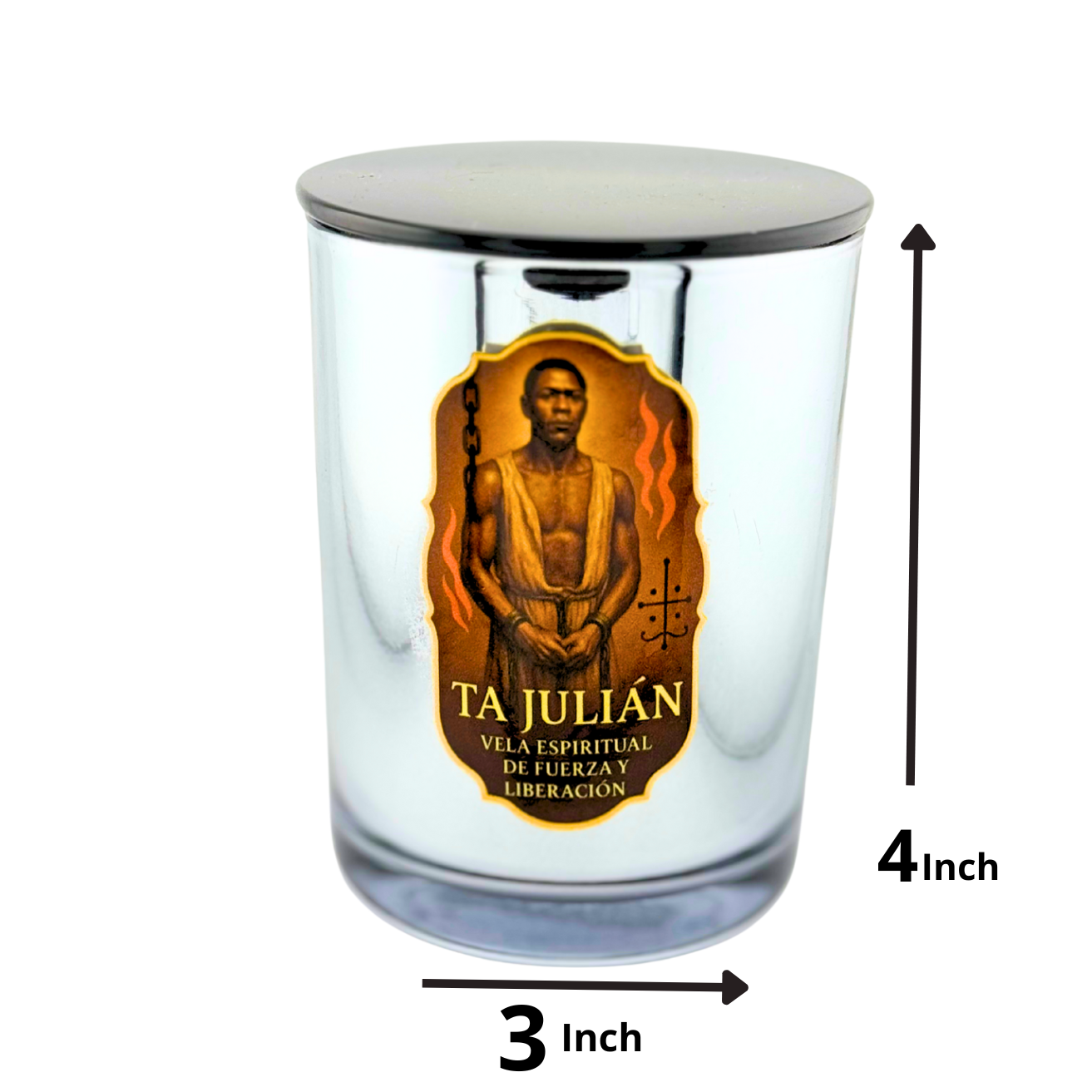 Vela de Lujo para Ta Julian – Aroma florales, Protección y Poder Espiritual - Luxury Candle for Ta Julian– Floral Scents, Spiritual Protection & Power