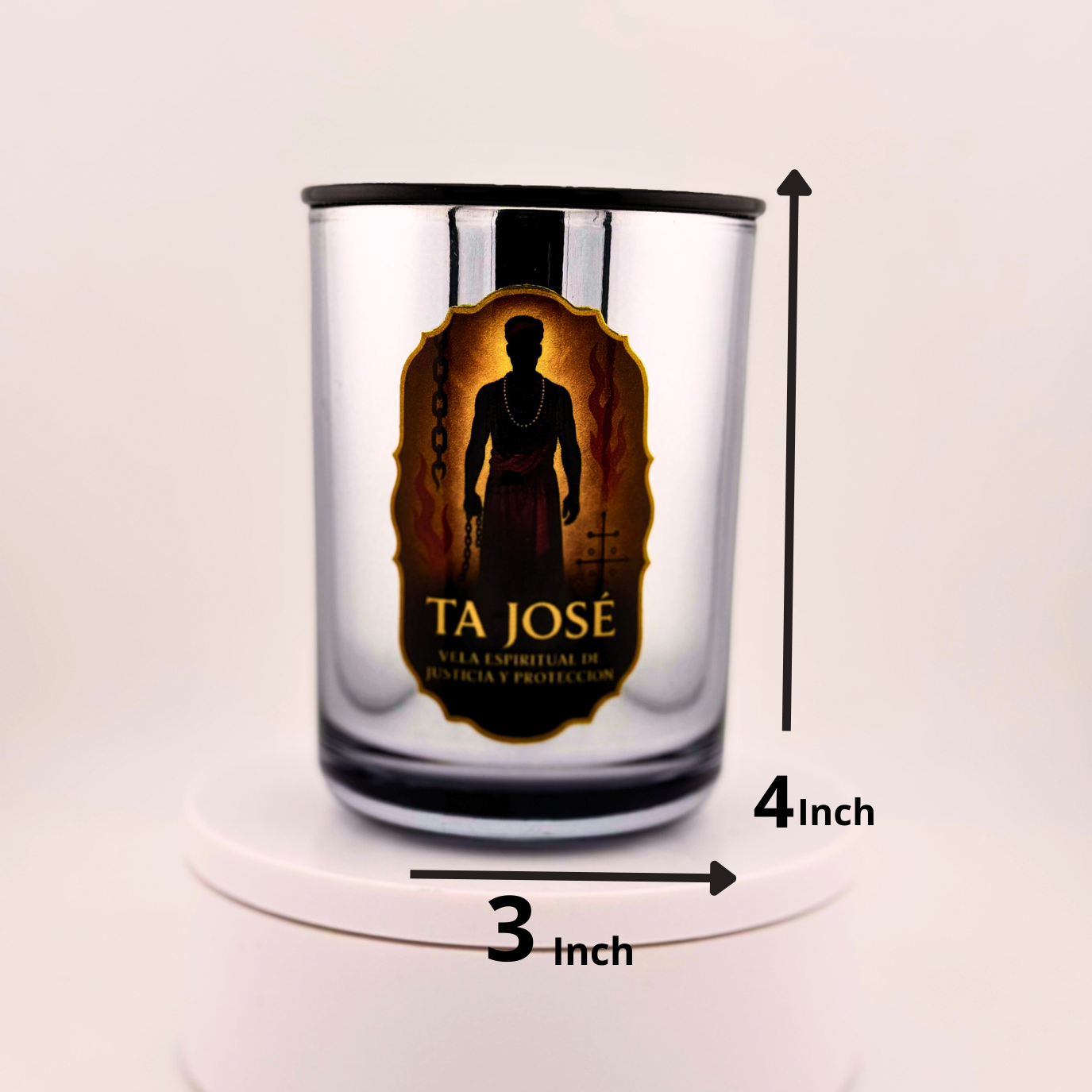 Vela de Lujo para Ta José – Aroma florales, Protección y Poder Espiritual - Luxury Candle for Ta José – Floral Scents, Spiritual Protection & Power