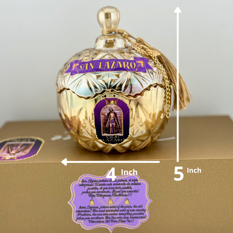 Vela de San Lázaro – Sanación, Fe y Protección Divina - San Lázaro Candle – Healing, Faith & Divine Protection