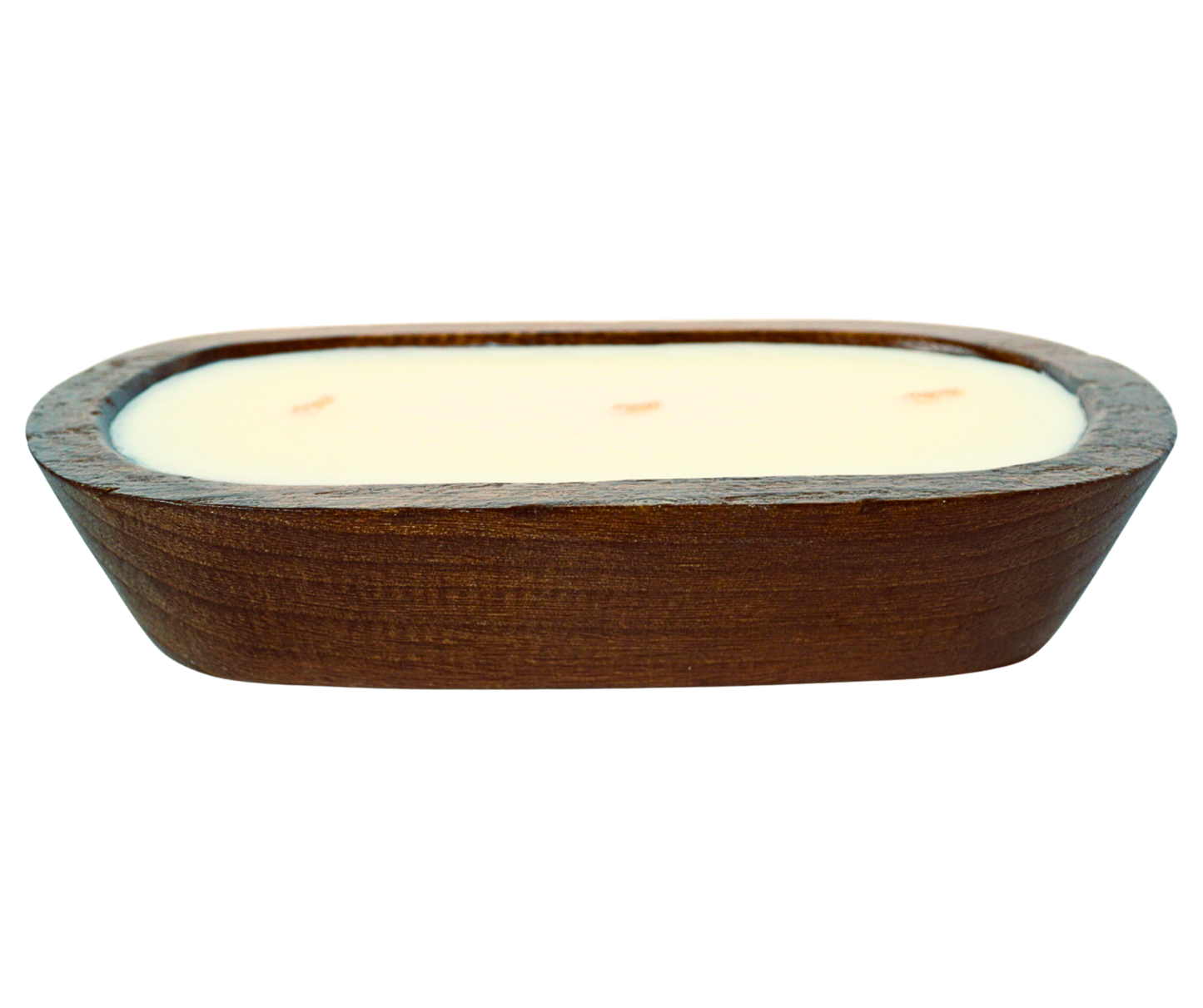 Vela aromática de cera de soja con aroma fresco en cuenco de madera – Fragancia limpia para el hogar, vela decorativa grande, regalo ideal para mujeres