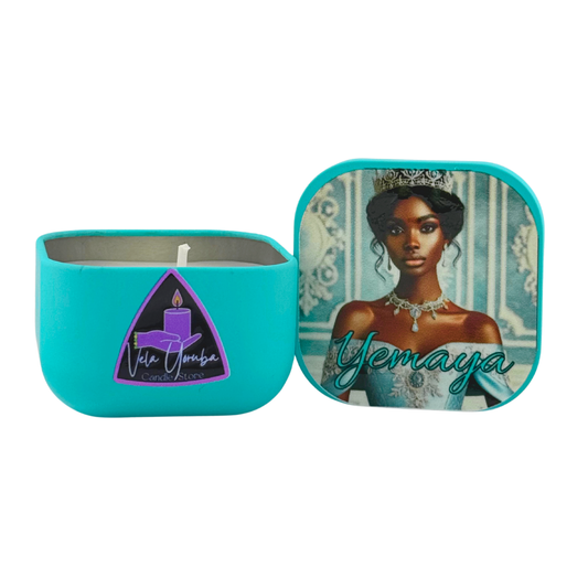 Vela de Yemayá – Protección Maternal, Emociones y Sanación Espiritual - Yemayá Candle – Maternal Protection, Emotional Healing & Spiritual Cleansing
