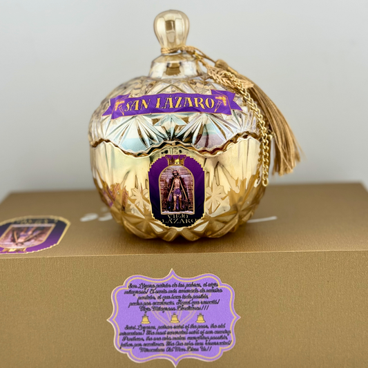 Vela de San Lázaro – Sanación, Fe y Protección Divina  - San Lázaro Candle – Healing, Faith & Divine Protection