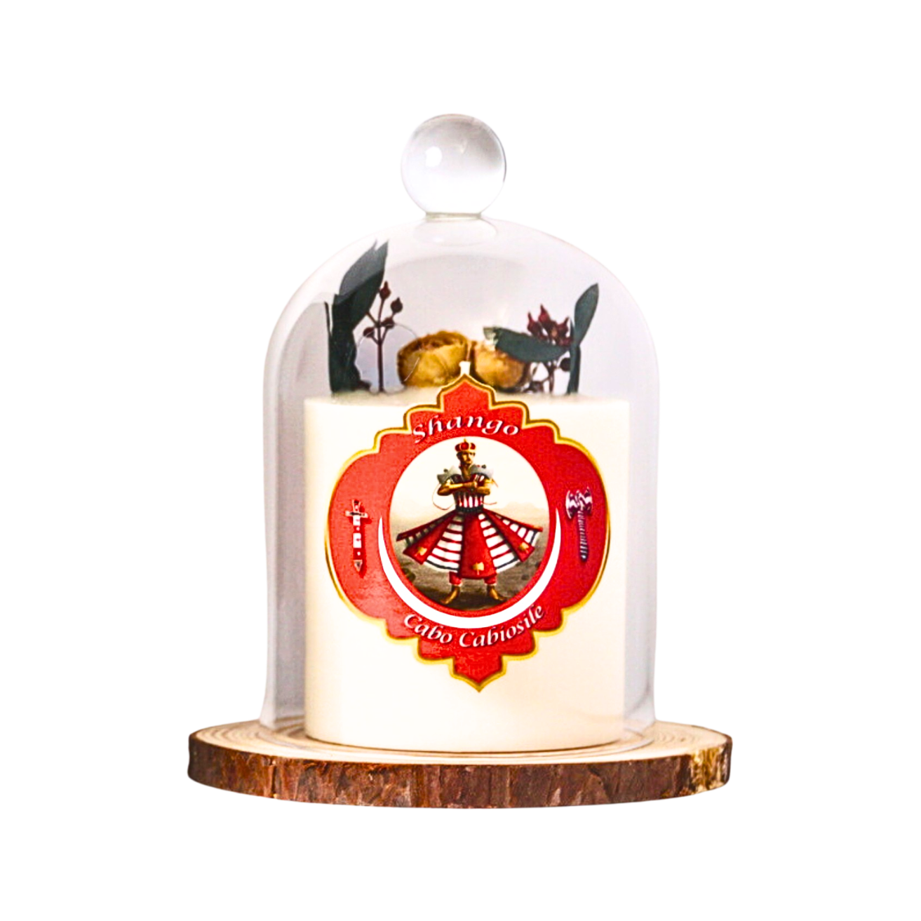 Vela de Lujo para Shango – Aroma de Rosas, Fuerza y Pasión Divina - Luxury Candle for Shango – Rose Scent, Divine Strength & Passion