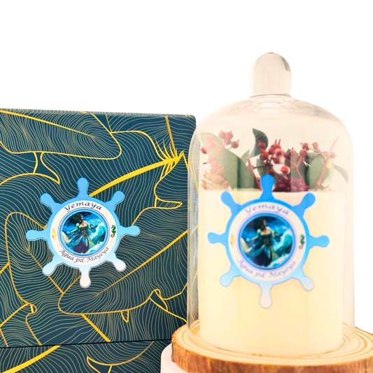 Vela de Yemayá – Amor, Protección y Poder del Mar Yemayá Candle – Love, Protection & Power of the Sea