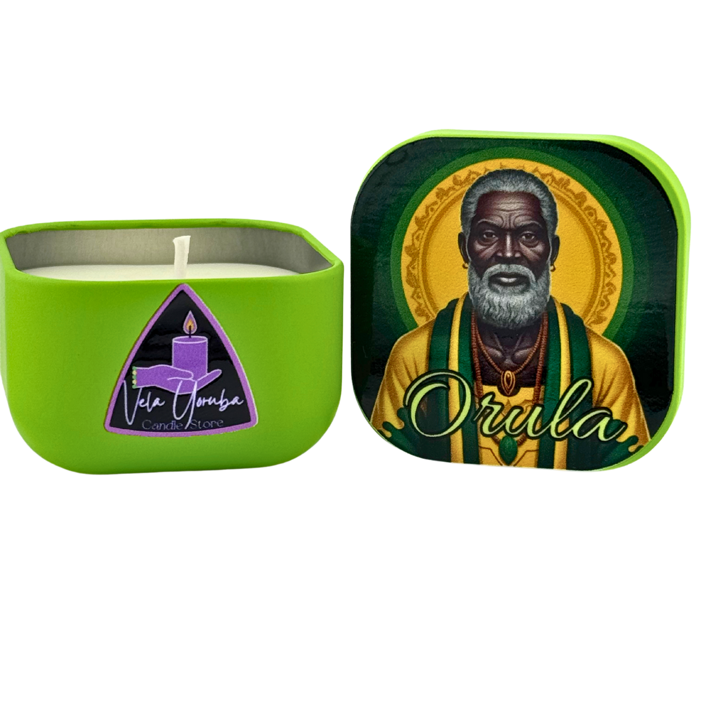 Pareja de Velas para Orula – Sabiduría, Destino y Protección Espiritual - Orula Candle – Wisdom, Destiny; Spiritual Protection