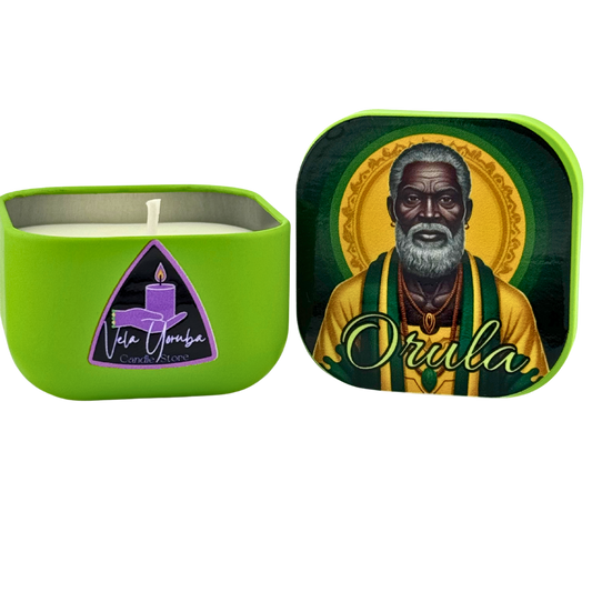 Pareja de Velas para Orula – Sabiduría, Destino y Protección Espiritual - Orula Candle – Wisdom, Destiny; Spiritual Protection