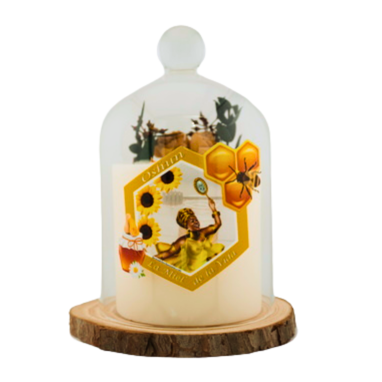 Vela de lujo para Oshun con aroma de Rosas, atrae amor y Dulzura - Luxury Candle for Oshun – Rose Scent, Love & Sweetness Attraction