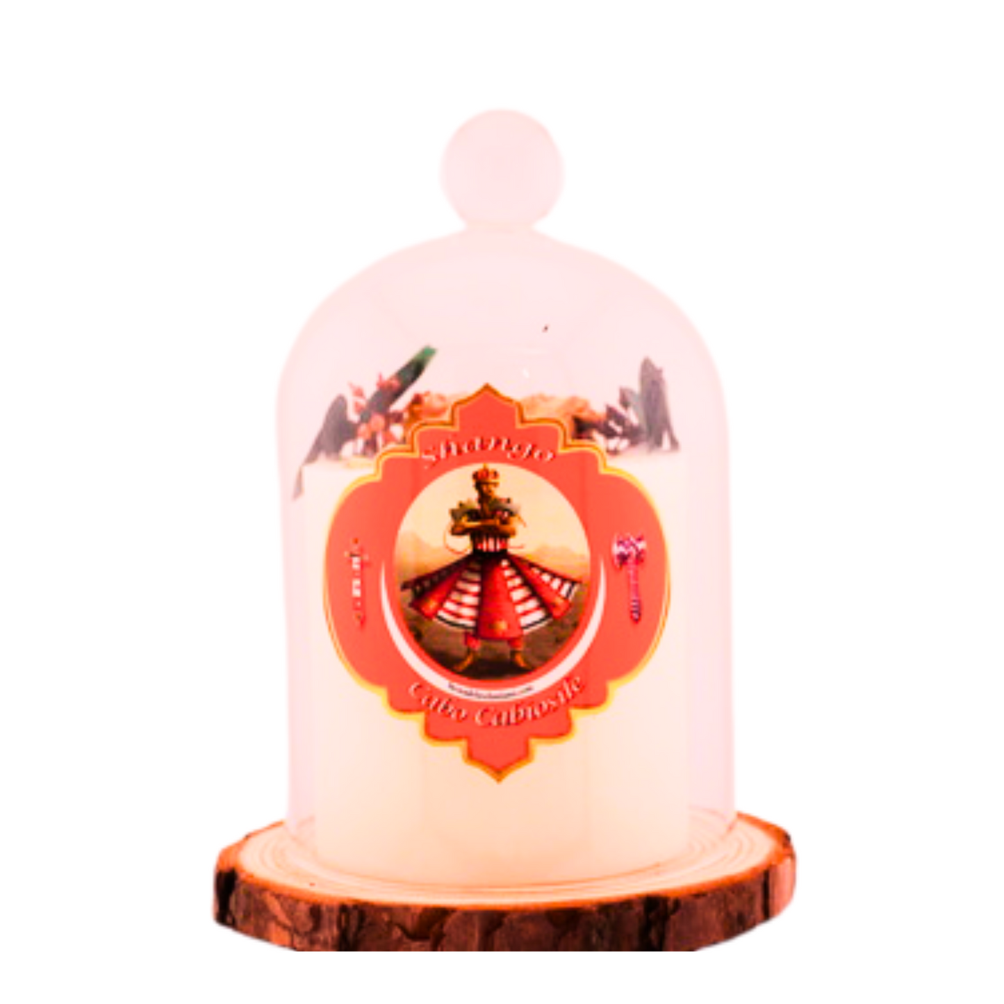 Vela de Lujo para Shango – Aroma de Rosas, Fuerza y Pasión Divina - Luxury Candle for Shango – Rose Scent, Divine Strength & Passion