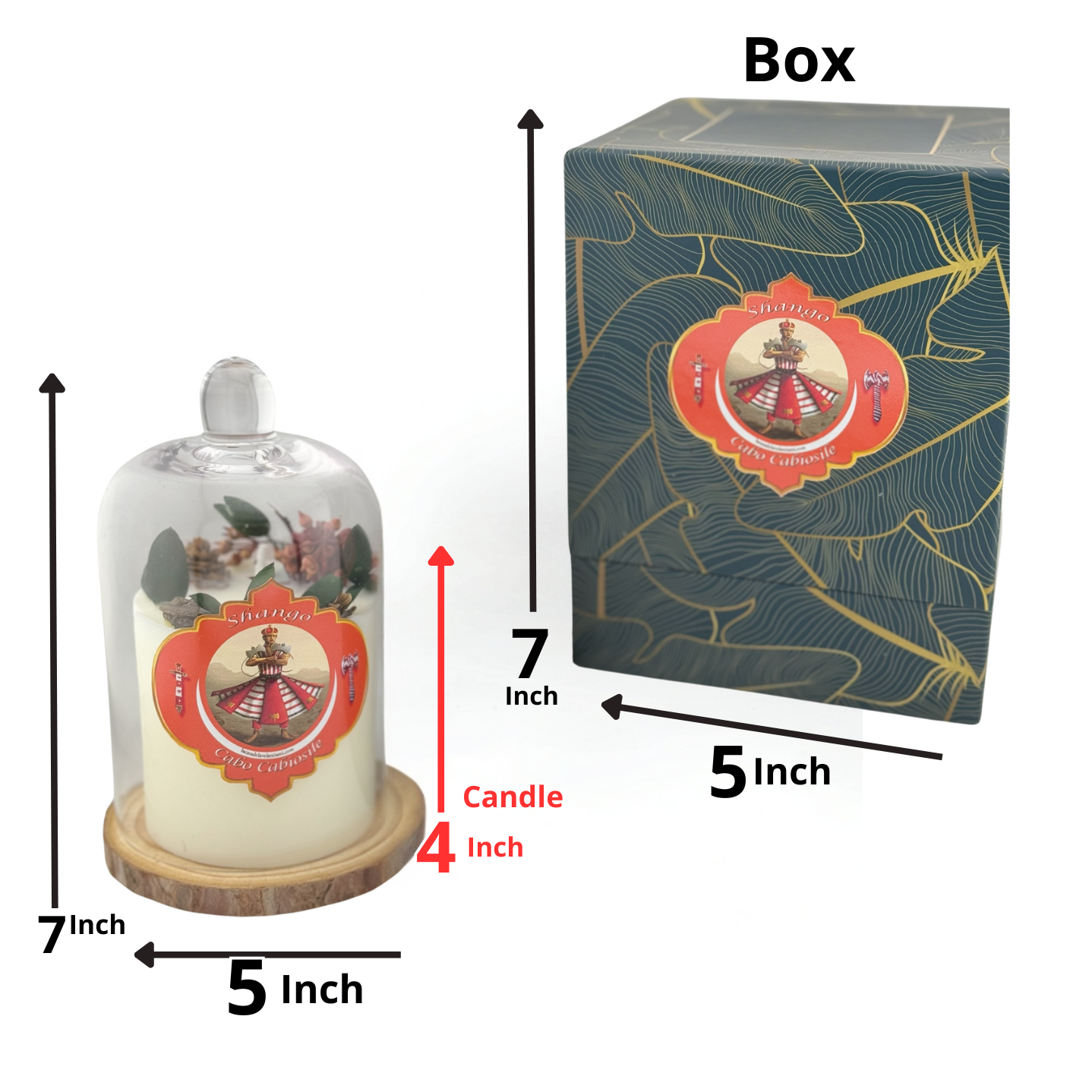 Vela de Lujo para Shango – Aroma de Rosas, Fuerza y Pasión Divina - Luxury Candle for Shango – Rose Scent, Divine Strength & Passion