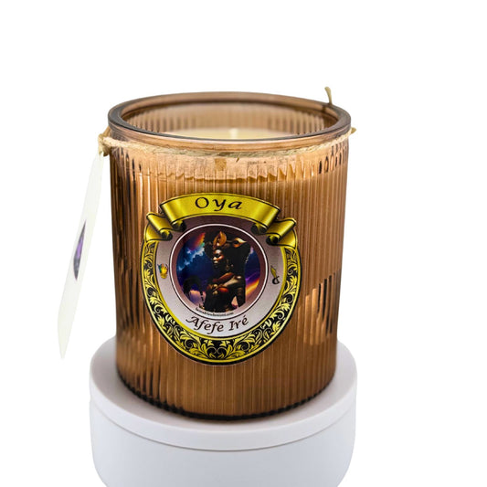 Vela de Oyá – Transformación, Poder y Viento de Cambio - Oyá Candle – Transformation, Power & Winds of Change