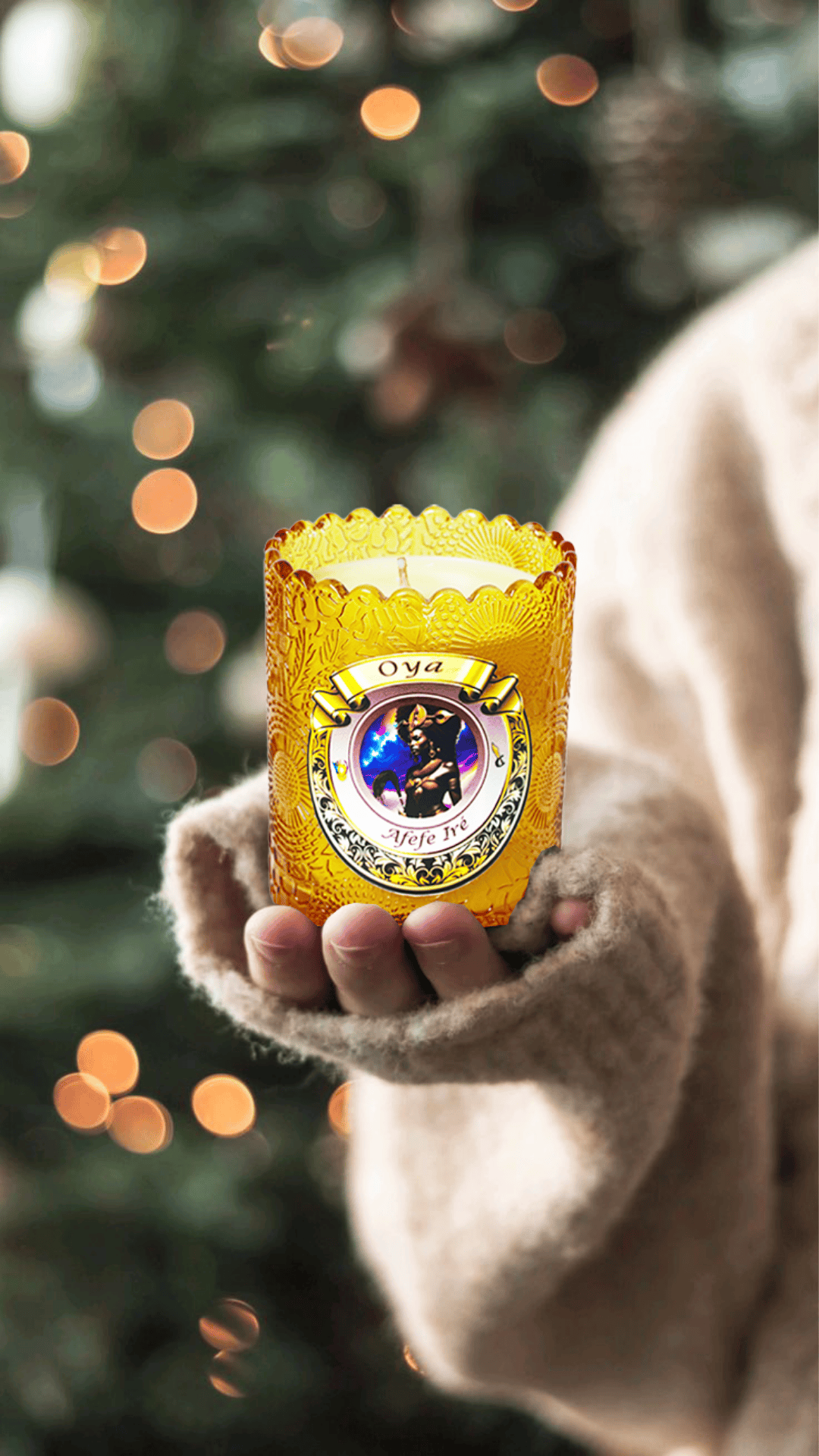 Vela de Oyá – Transformación, Poder y Viento de Cambio - Oyá Candle – Transformation, Power & Winds of Change