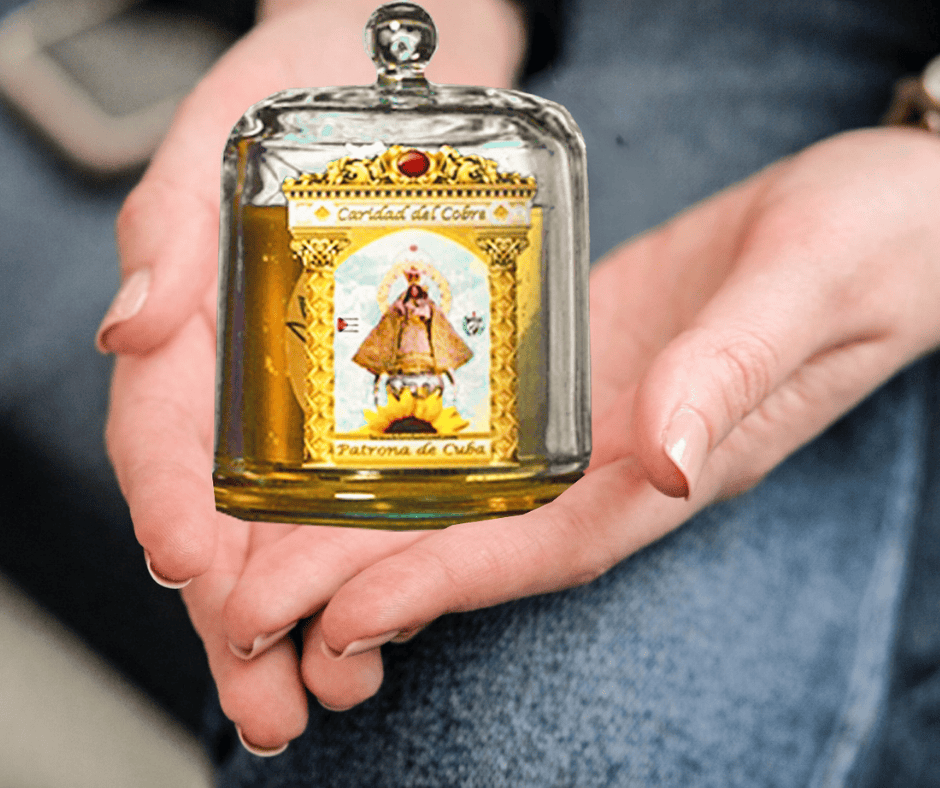 Vela de la Caridad del Cobre – Madre de Todos los Cubanos de Santería y Orishas para Fe, Protección y Bendiciones. Our Lady of Charity Candle – Mother of All Cubans. Santeria & Orisha Candle for Faith, Protection & Blessings.