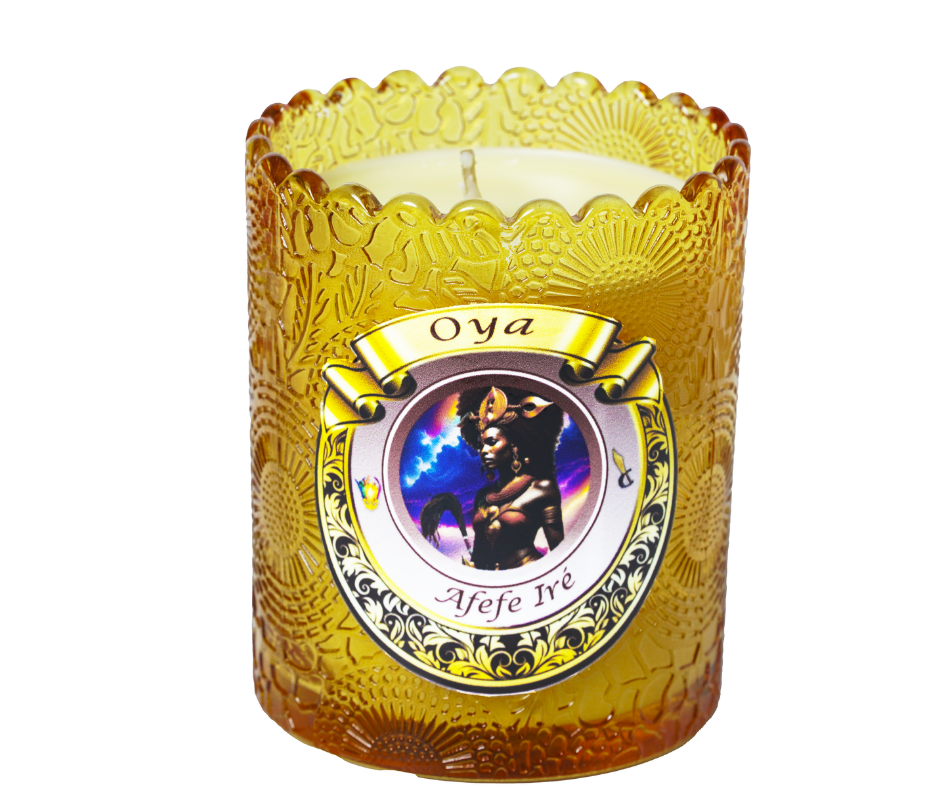 Vela de Oyá – Transformación, Poder y Viento de Cambio - Oyá Candle – Transformation, Power & Winds of Change