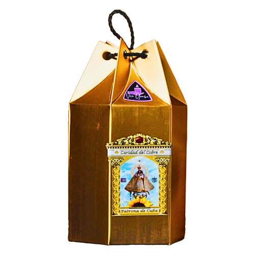 Vela de la Caridad del Cobre – Madre de Todos los Cubanos de Santería y Orishas para Fe, Protección y Bendiciones. Our Lady of Charity Candle – Mother of All Cubans. Santeria & Orisha Candle for Faith, Protection & Blessings.