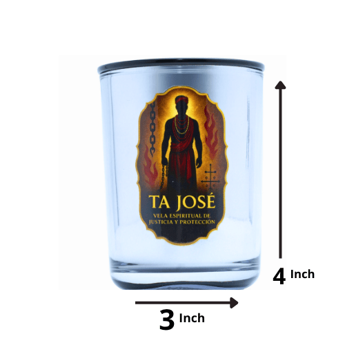 Vela de Lujo para Ta José – Aroma florales, Protección y Poder Espiritual - Luxury Candle for Ta José – Floral Scents, Spiritual Protection & Power