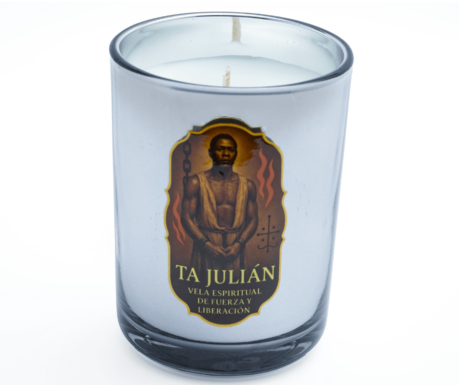 Vela de Lujo para Ta Julian – Aroma florales, Protección y Poder Espiritual - Luxury Candle for Ta Julian– Floral Scents, Spiritual Protection & Power