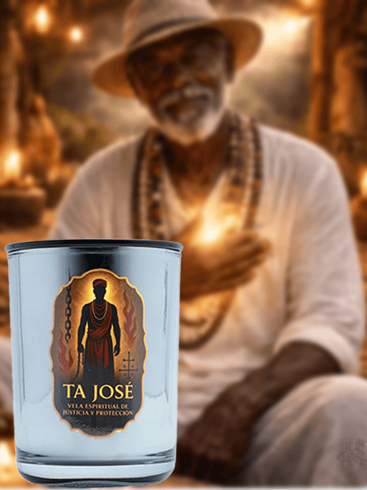 Vela de Lujo para Ta José – Aroma florales, Protección y Poder Espiritual - Luxury Candle for Ta José – Floral Scents, Spiritual Protection & Power
