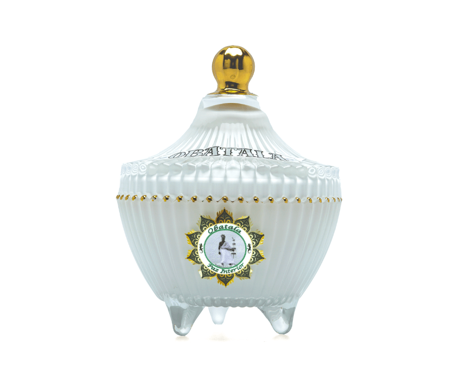 Vela Premium de 2 Onzas para Obatalá de Santería y Orishas para Paz, Claridad y Protección. Premium Obatala Candle for Santeria & Orishas for Peace, Clarity & Spiritual Protection Espiritual.