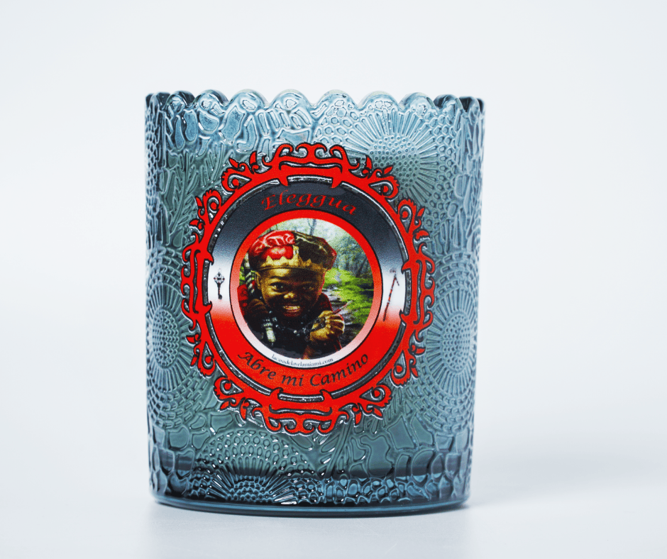 Vela para Eleguá de Santería y Orishas – Apertura de Caminos, Protección y Guía Espiritual.  Elegua Candle for Santeria & Orishas – Road Opening, Protection & Spiritual Guidance.