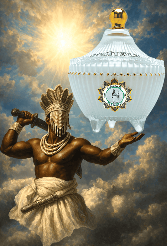 Vela Premium de 2 Onzas para Obatalá de Santería y Orishas para Paz, Claridad y Protección. Premium Obatala Candle for Santeria & Orishas for Peace, Clarity & Spiritual Protection Espiritual.