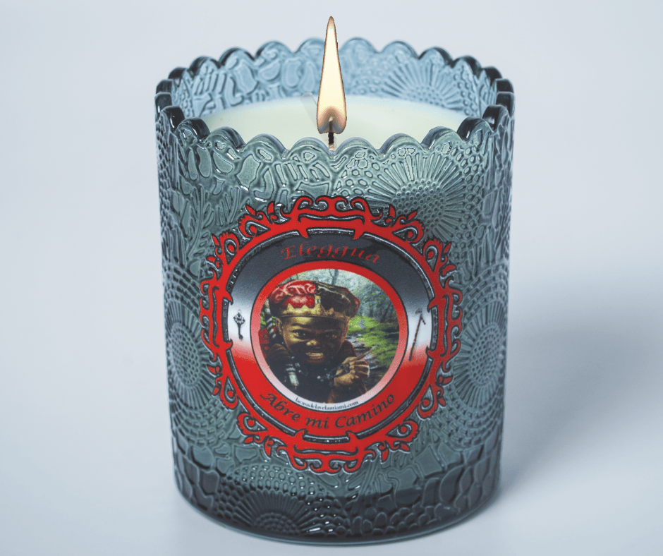 Vela para Eleguá de Santería y Orishas – Apertura de Caminos, Protección y Guía Espiritual.  Elegua Candle for Santeria & Orishas – Road Opening, Protection & Spiritual Guidance.