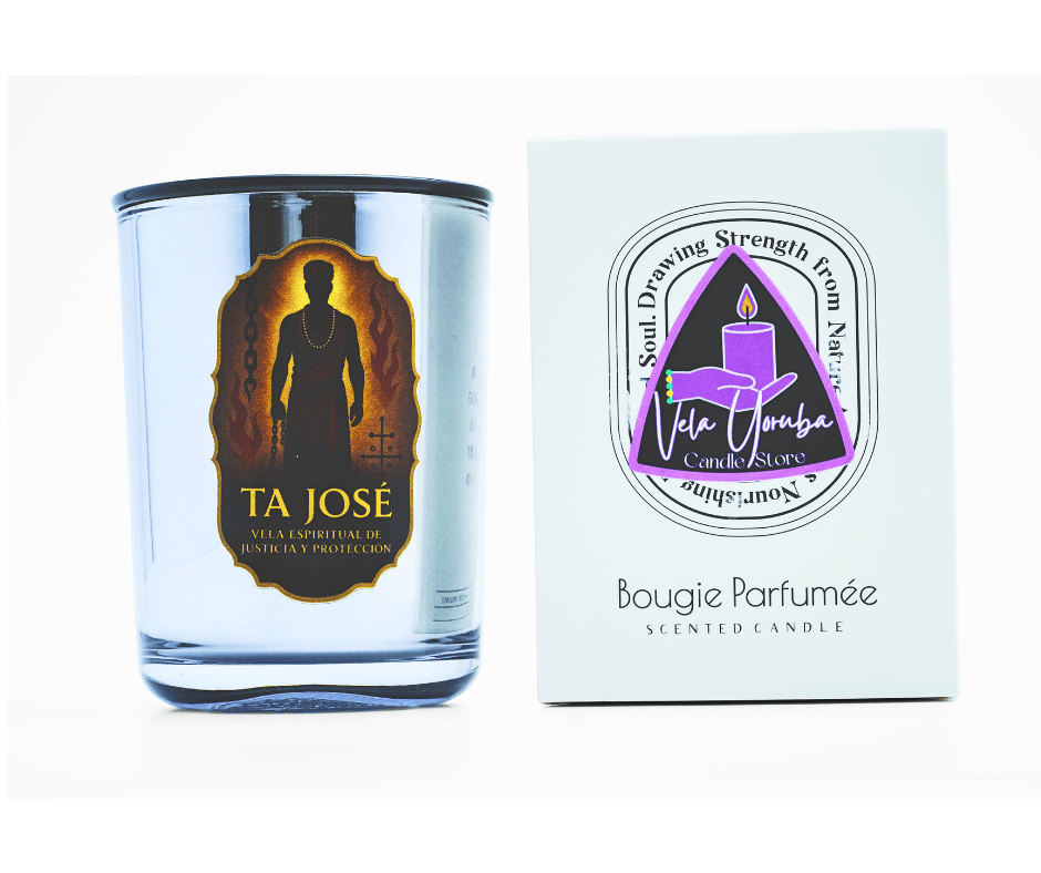 Vela de Lujo para Ta José – Aroma florales, Protección y Poder Espiritual - Luxury Candle for Ta José – Floral Scents, Spiritual Protection & Power