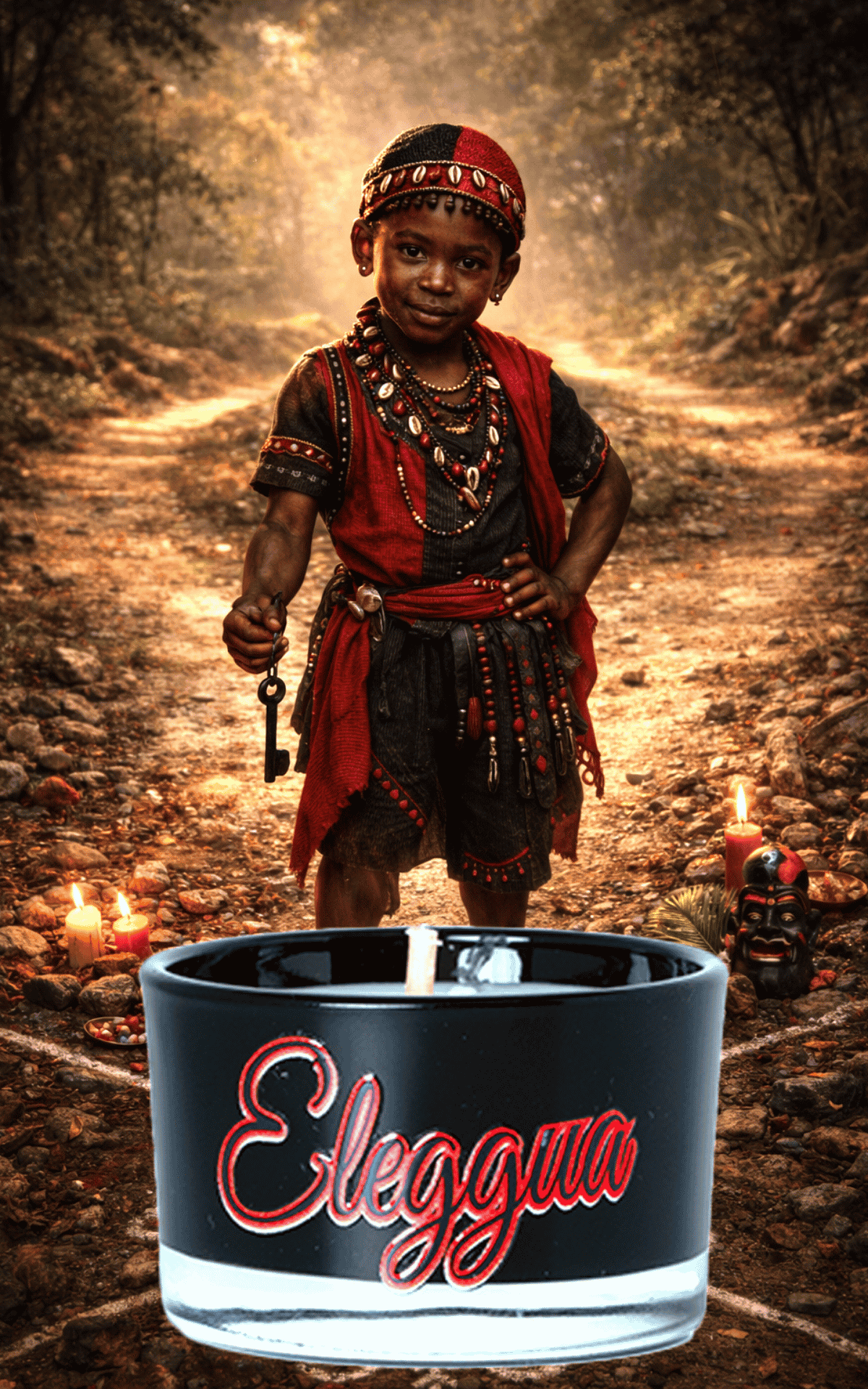 Set Premium de Velas de las Siete Potencias Africanas. Velas Espirituales para Protección, Fuerza y Equilibrio. Premium Seven African Powers. Spiritual Candles for Protection, Strength & Balance.