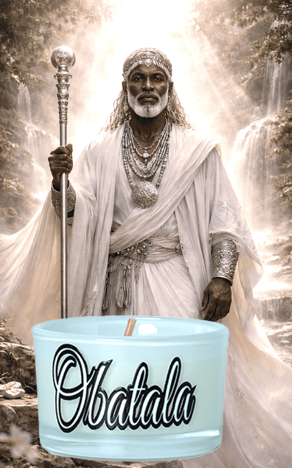 Set Premium de Velas de las Siete Potencias Africanas. Velas Espirituales para Protección, Fuerza y Equilibrio. Premium Seven African Powers. Spiritual Candles for Protection, Strength & Balance.